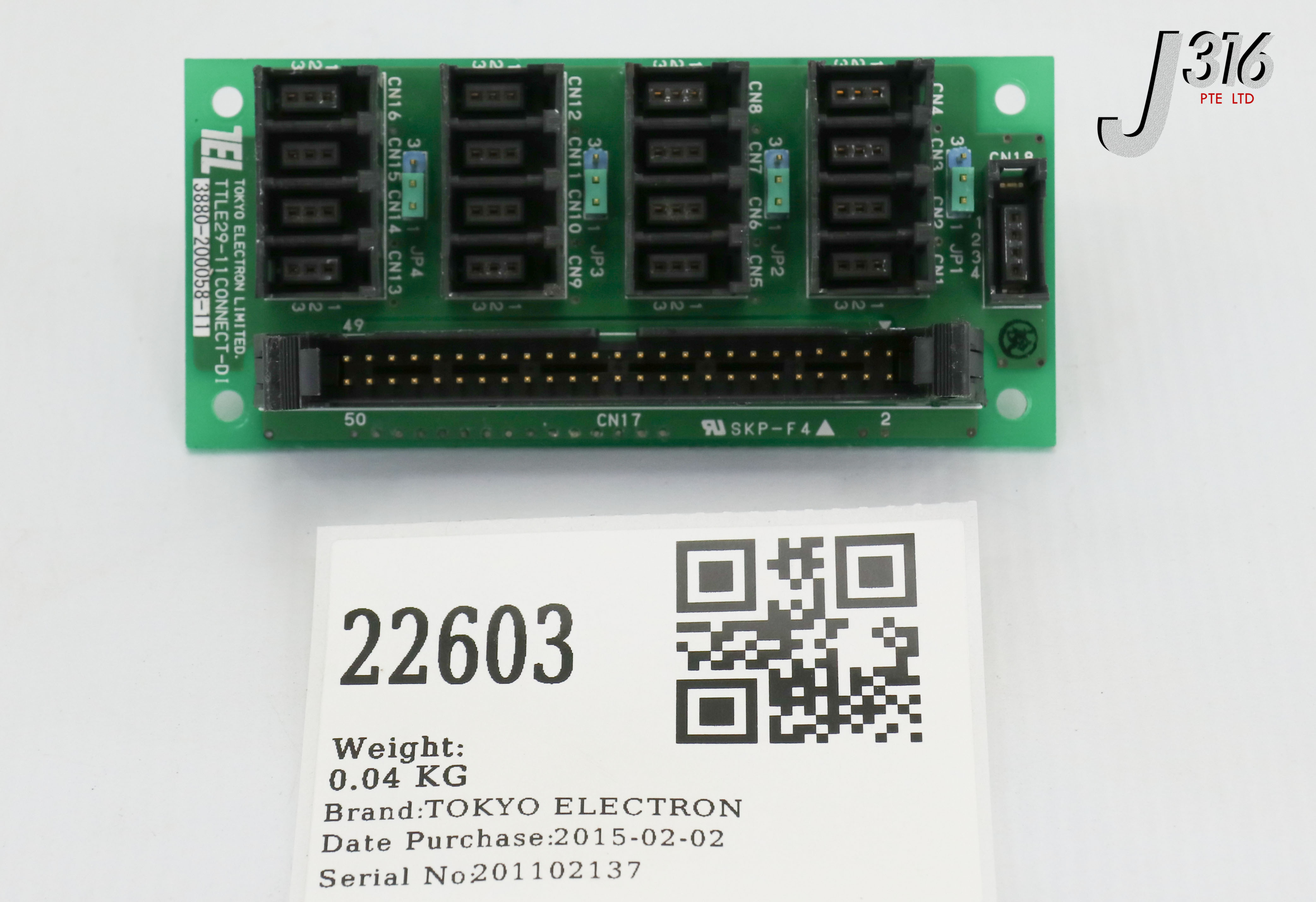 22603 TOKYO ELECTRON PCB, TTLE29-11CONNECT-D1, 3895-120537-11 3880
